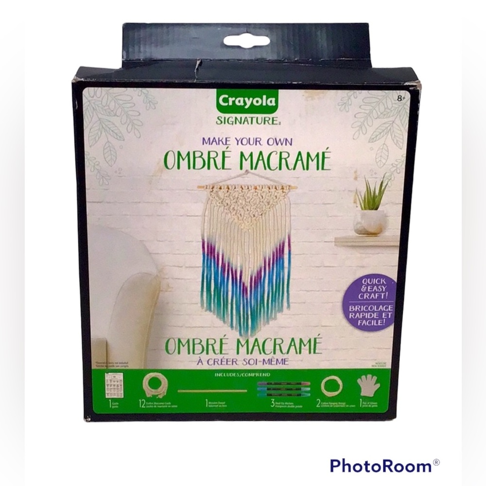 💚 FREE with any purchase ⭐️ Crayola Ombré Macrame Kit